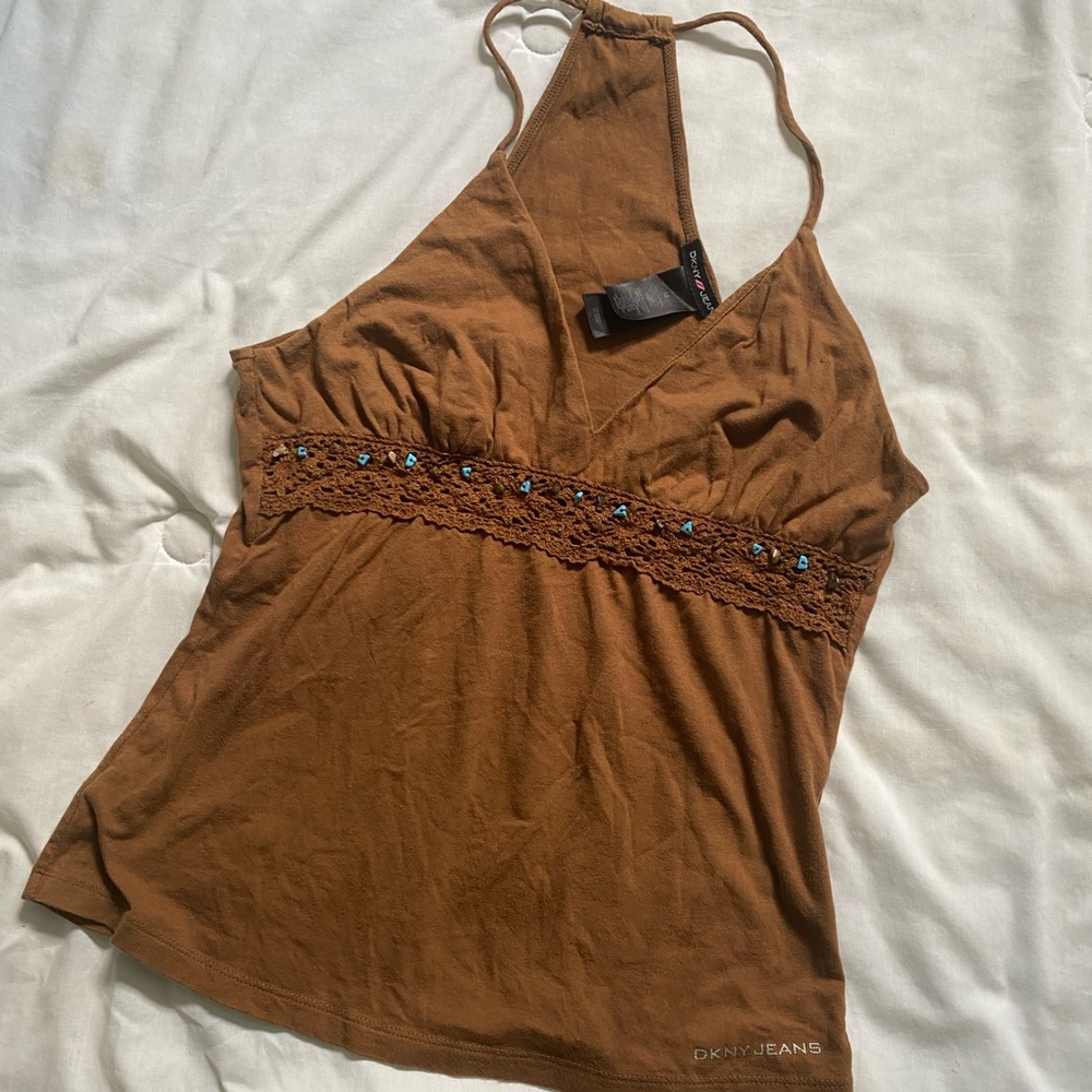 Y2K DKNY Jeans going out shirt size M